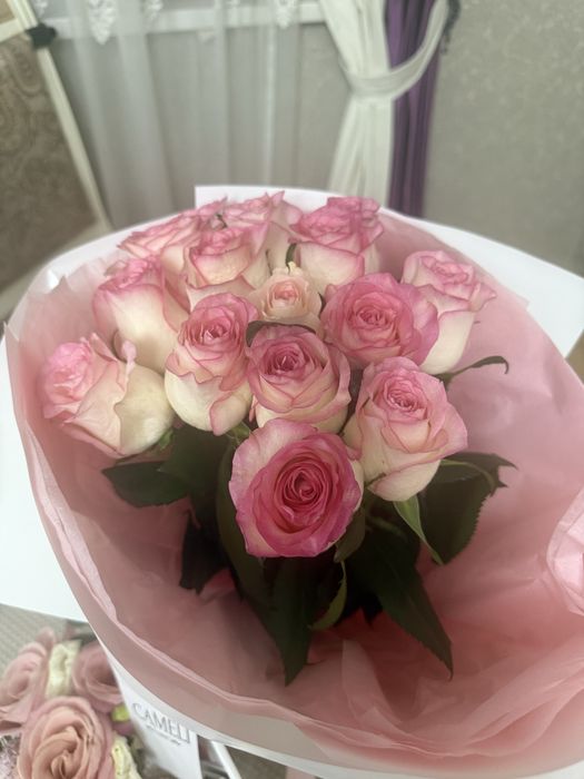 Букет роз 15 штук