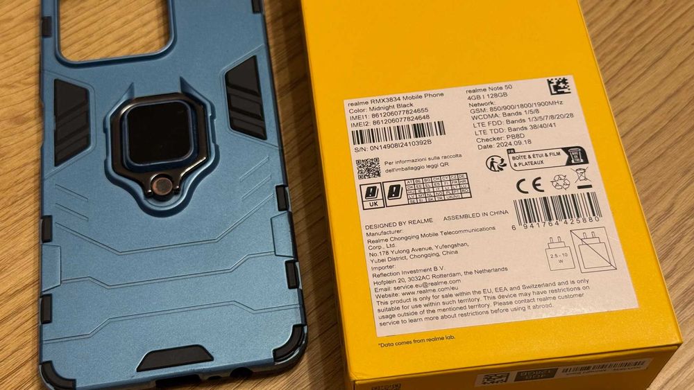 Realme Note 50 с 4 GB RAM / 128 GB ROM и Android 15, 12 мес. гаранция