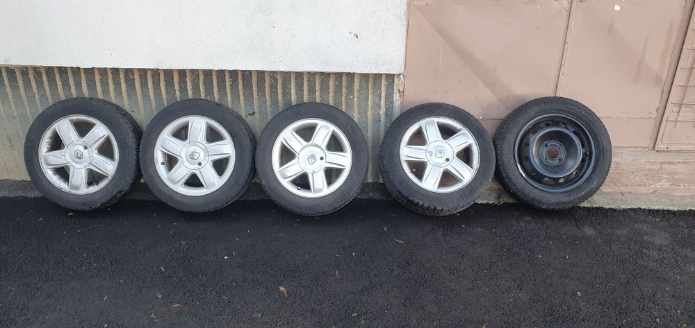 Jante aliaj Renault 15"+ cauciucuri vara