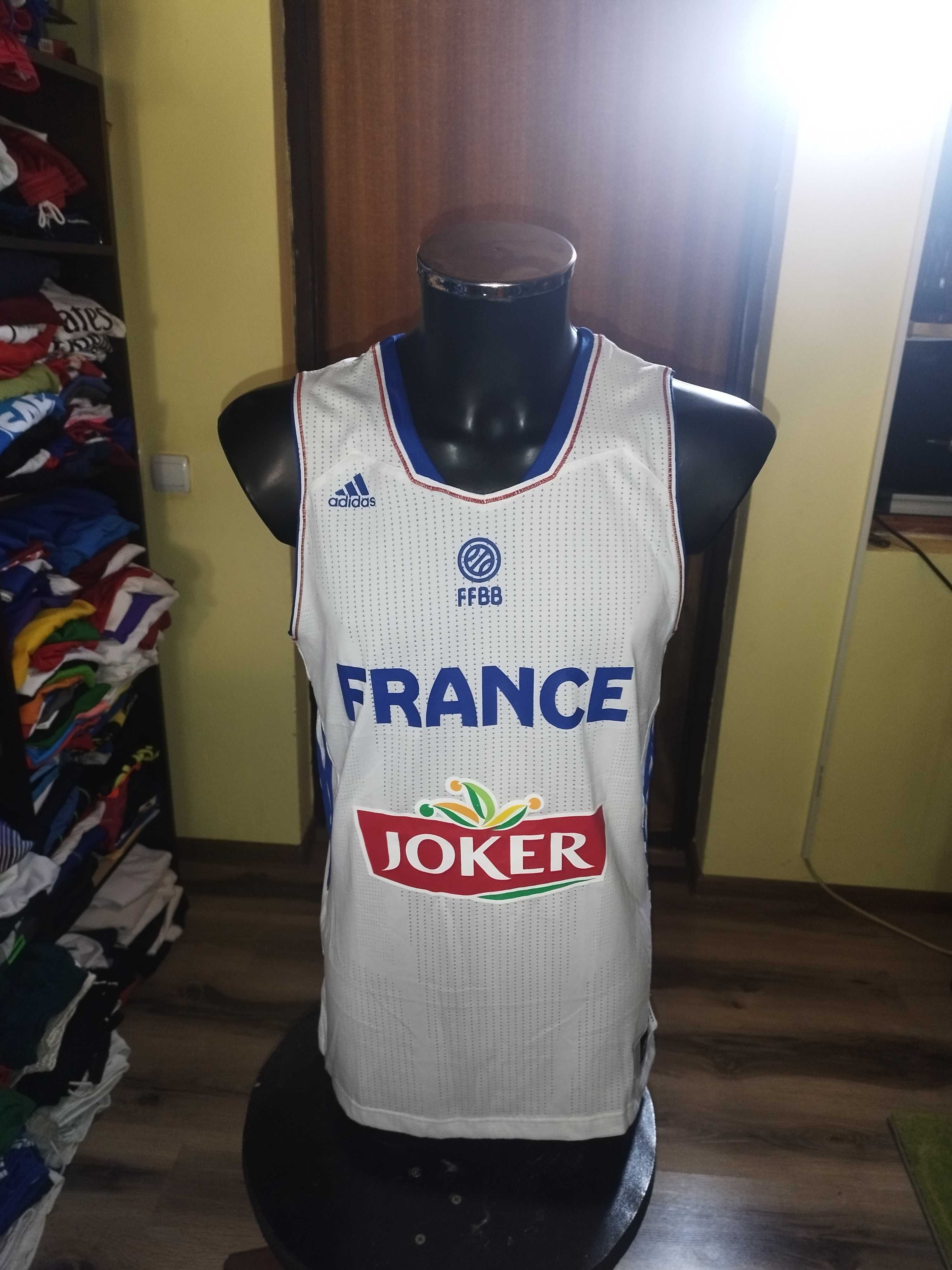 maiou basketball NBA franta france adidas marimea S nou