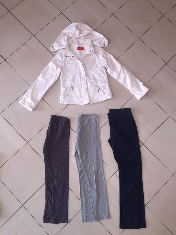 Яке,блузки,клин Lui Joe;Бенетон/Benetton;Okaidi,жилетка Roxy-140/146