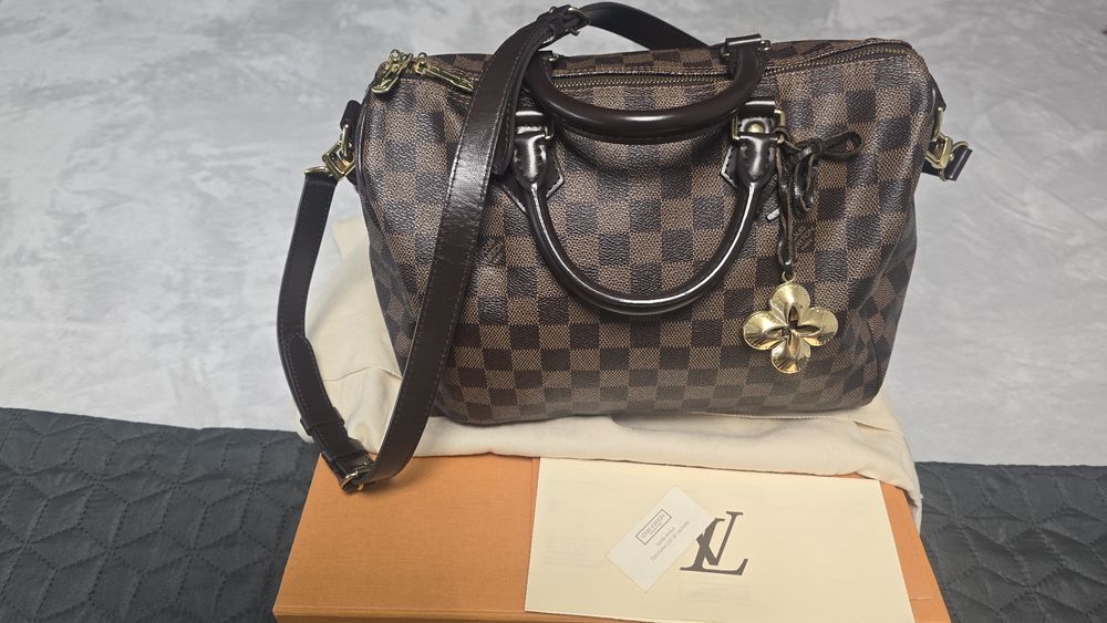 Louis Vuitton Speedy Bandouliere 30,impecabila,cutie,saculet,factura
