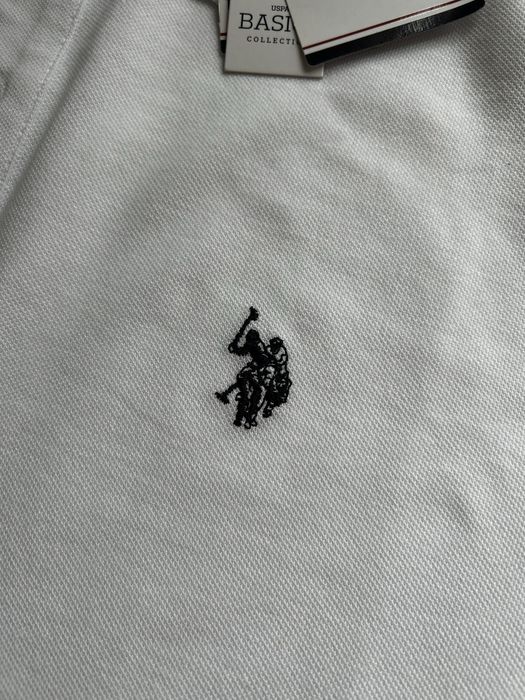 Мъжка бяла тениска U.S. Polo Assn. НЕИЗПОЛЗВАНА!