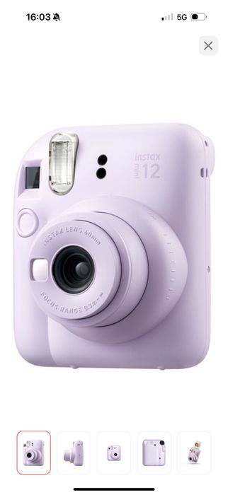 Фотокамера моментальной печати Fujifilm Instax mini 12 фиолетовый