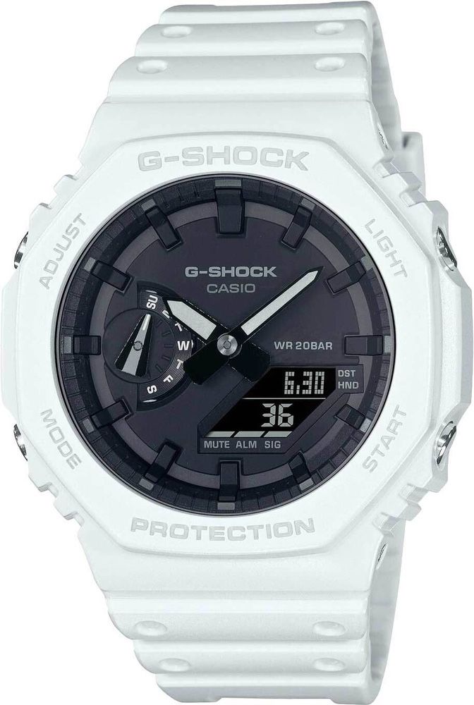 Часы Casio G-shock 2100 белые