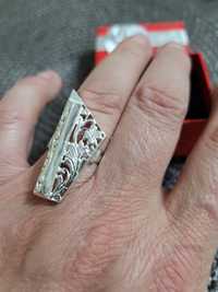 Дамски сребърен пръстен филигран. Състояние ново. Проба 925
