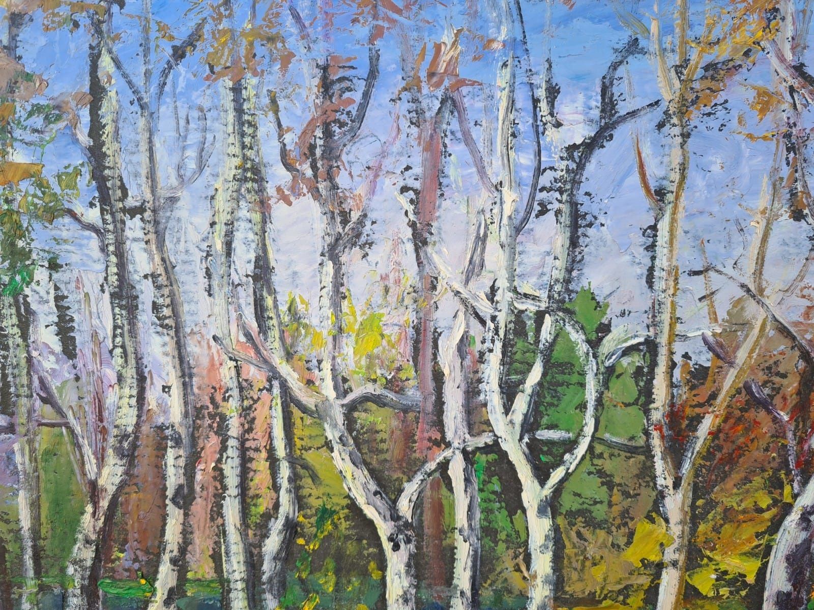 " Din pădurea de argint ", tablou splendid, 1989, Maria Frânculescu