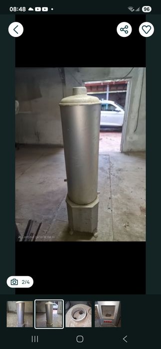 Boiler pe lemne  150 litri tabla groasa