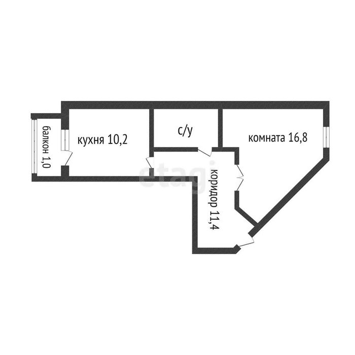 1 комнатная квартира однокомнатная