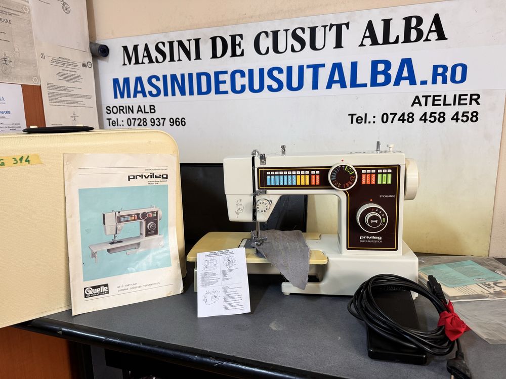 Masina de cusut Privileg cu piese metalice