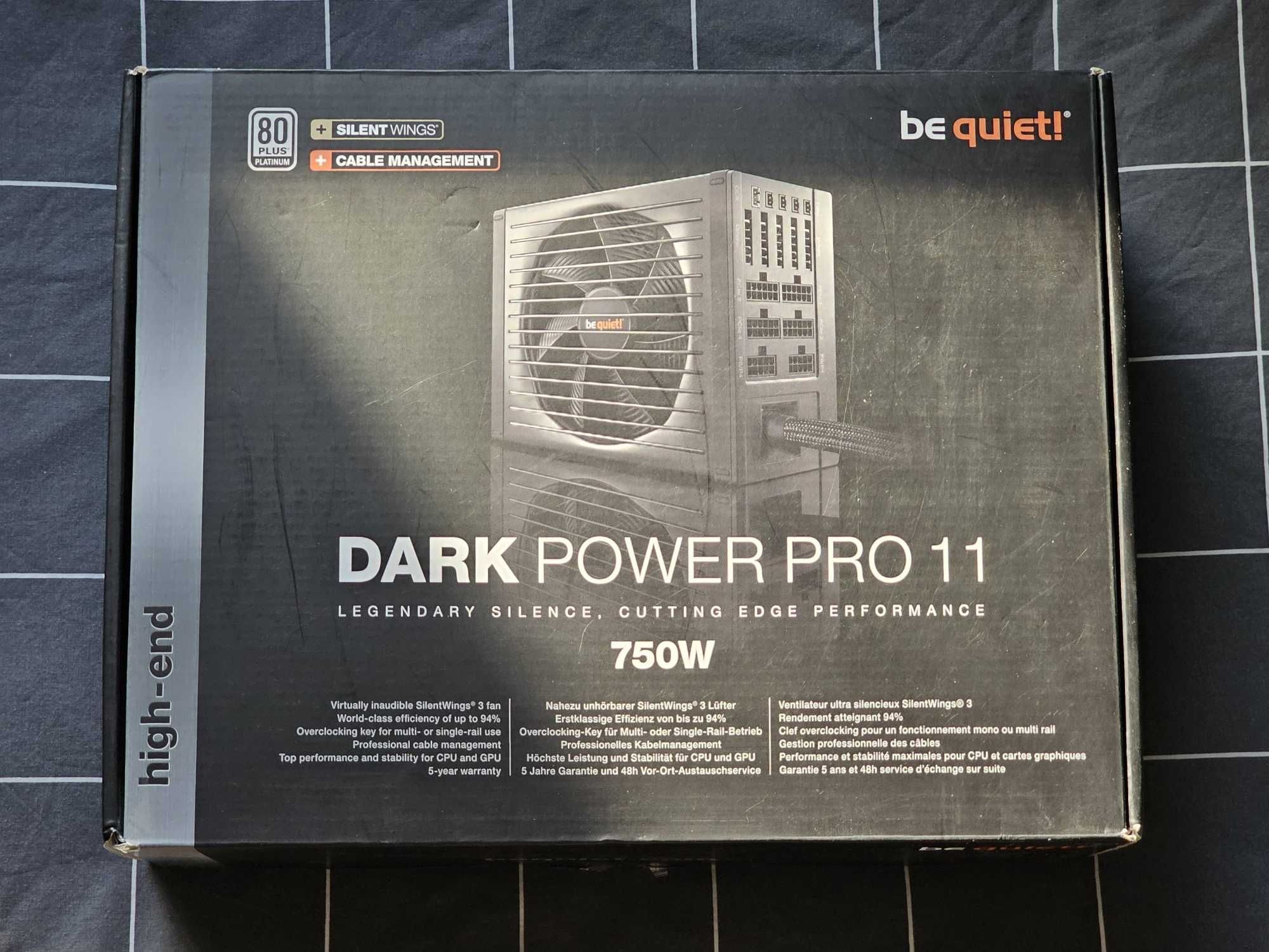 Be quiet! 750W Dark Power Pro 11 80+ PLATINUM MODULAR PSU Захранване