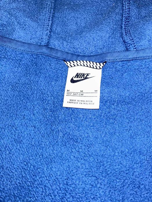 Nike - Спортен екип с цип и качулка, Син, 137-147 CM