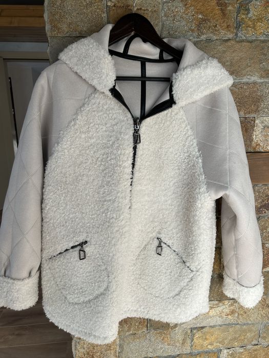 Зимно яке с качулка и две лица