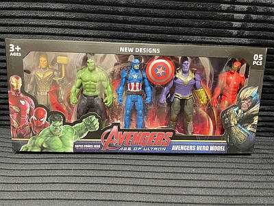 Фигурки Отмъстителите 5 герои, Хълк, Тор, Тарнос, Avengers