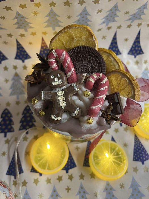 Ръчно направена свещ от соев восък