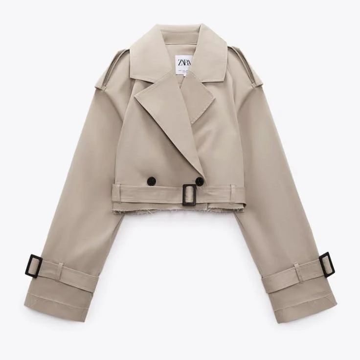 Zara дамски къс тренчкот