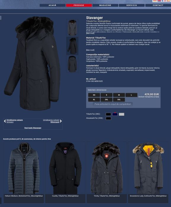 Geaca de iarnă Parka Wellensteyn Stavanger Midnightblue, nr L (lady)