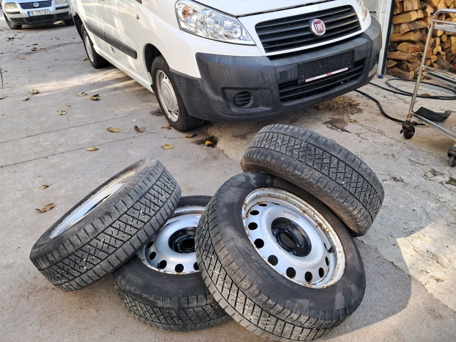 Гуми с джанти ЗИМНИ Fiat Scudo 2010г 215/60/16С