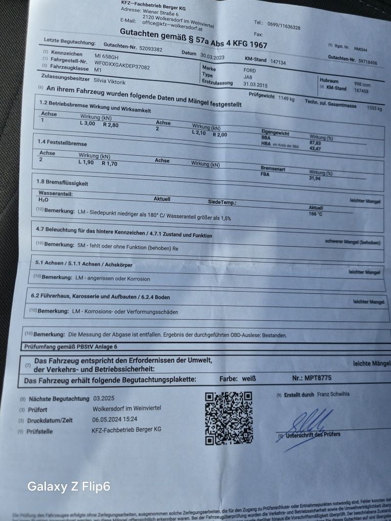 Ford Fiesta/ Fabricație 2015/benzină