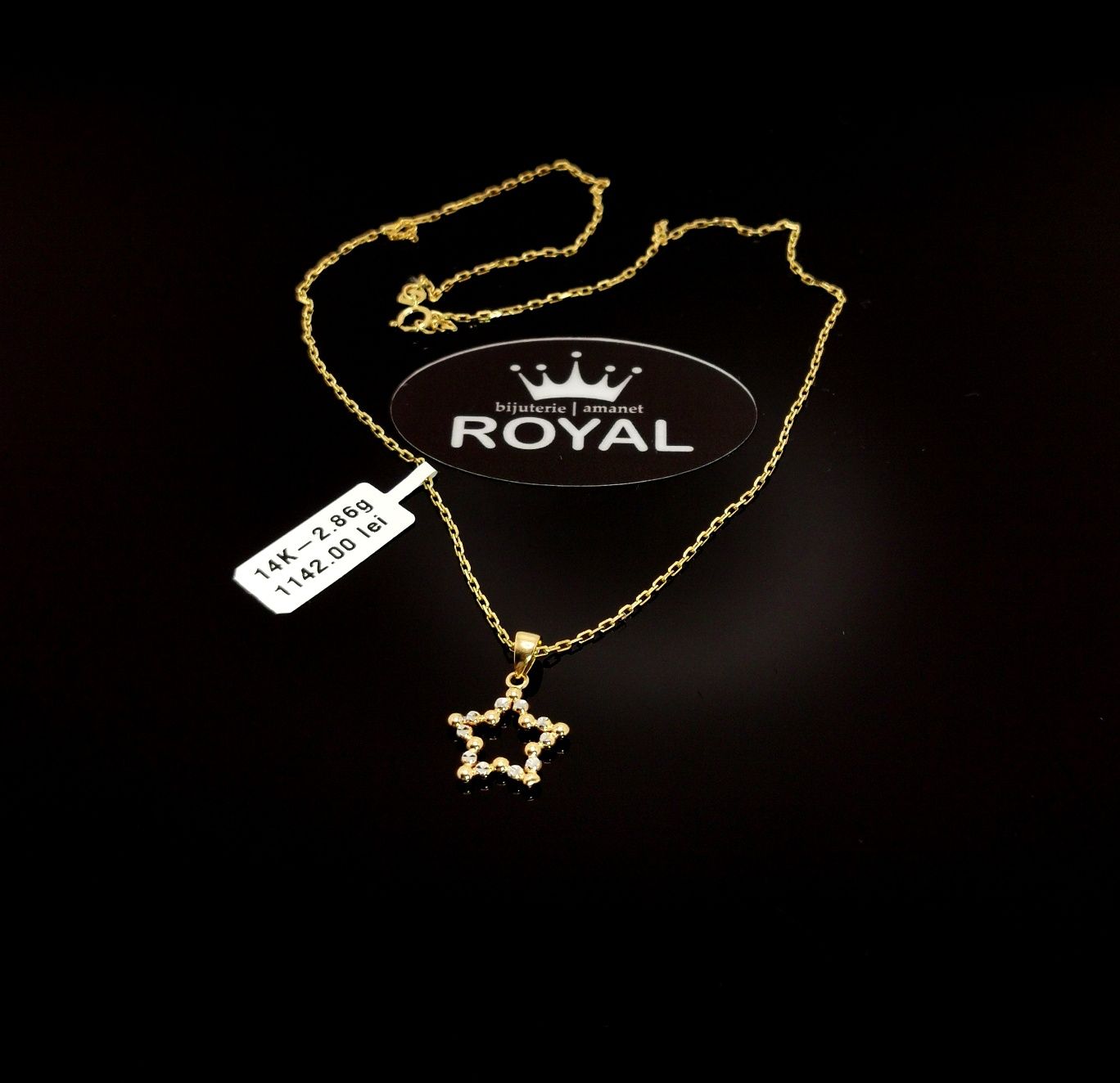 Bijuteria Royal lant din aur 14k 2.86 gr