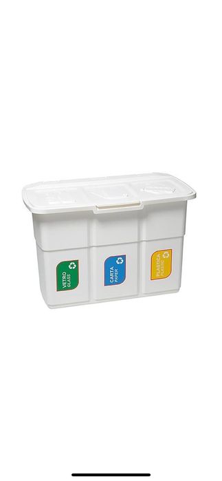 Cos gunoi pentru colectarea selectiva a deseurilor Srend Pro, alb