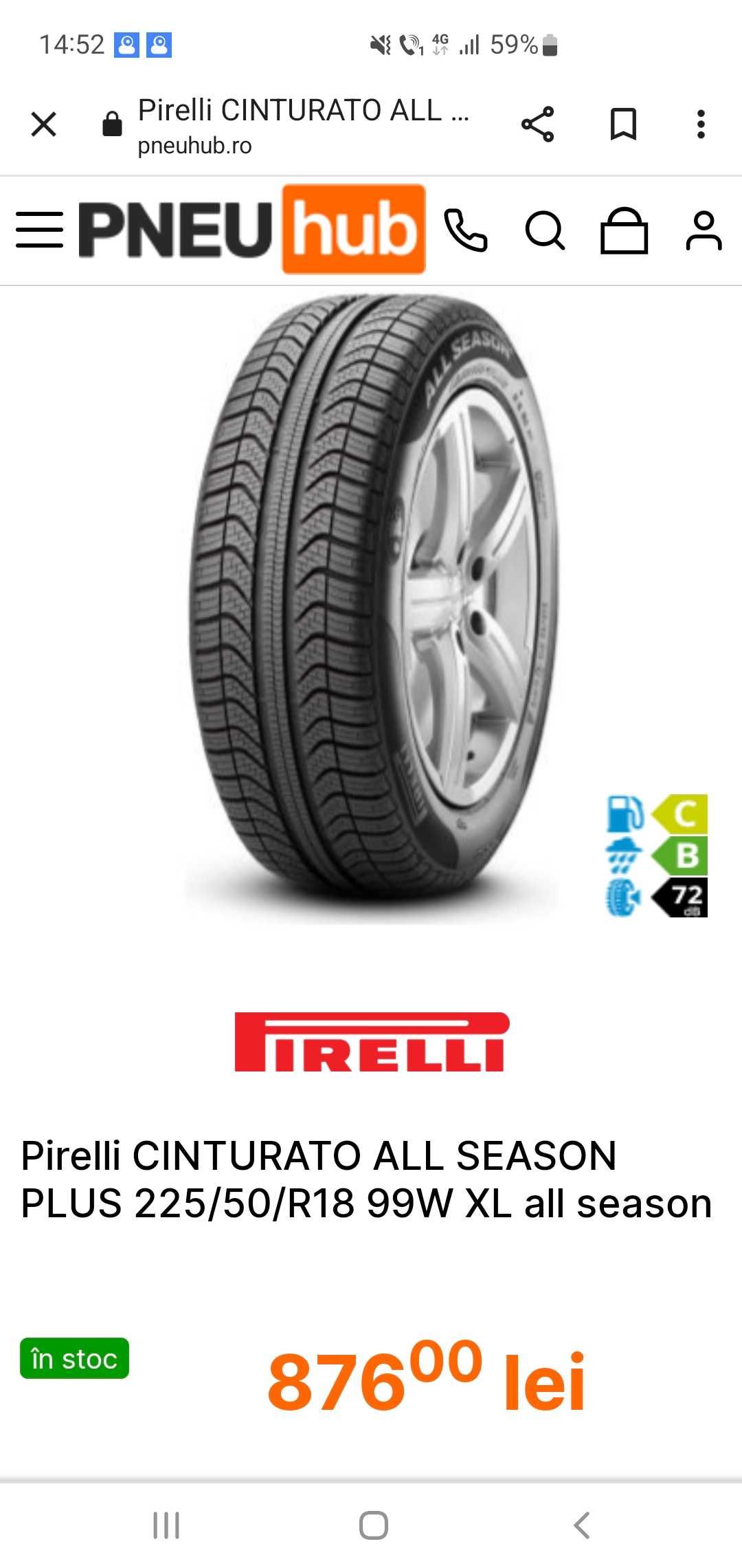 Cauciucuri M+S PIRELLI 225.50.18