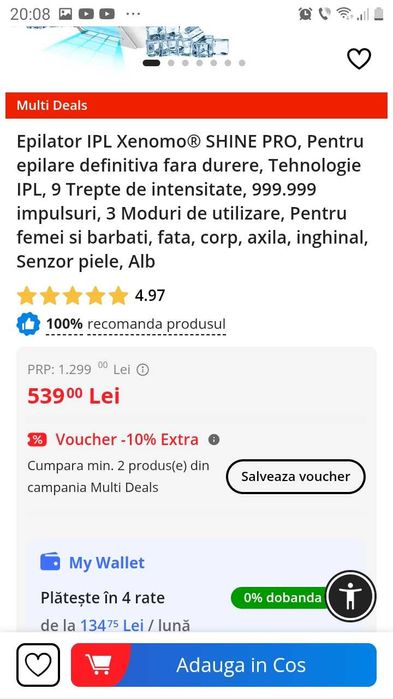 Vand Aparat epilare definitiva,fara durere,cu laser