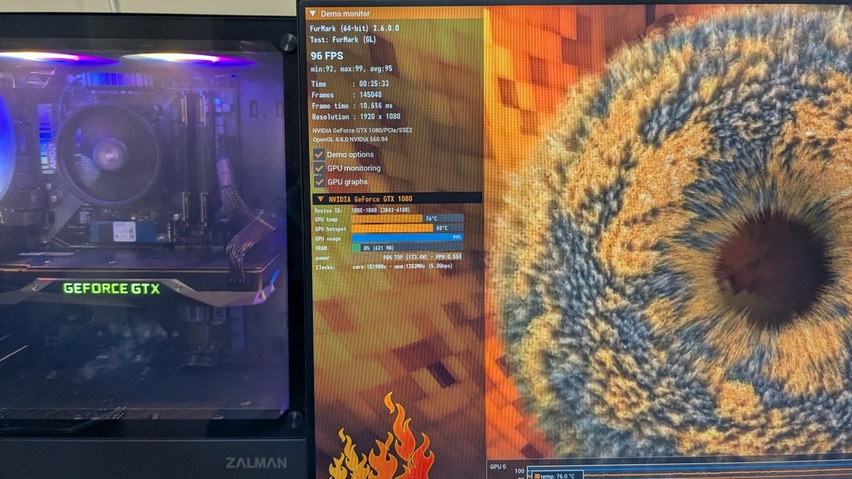 НОВ геймърски Ryzen 5 3600 16GB 512 SSD GTX 1080 8GB реновирана 2 год