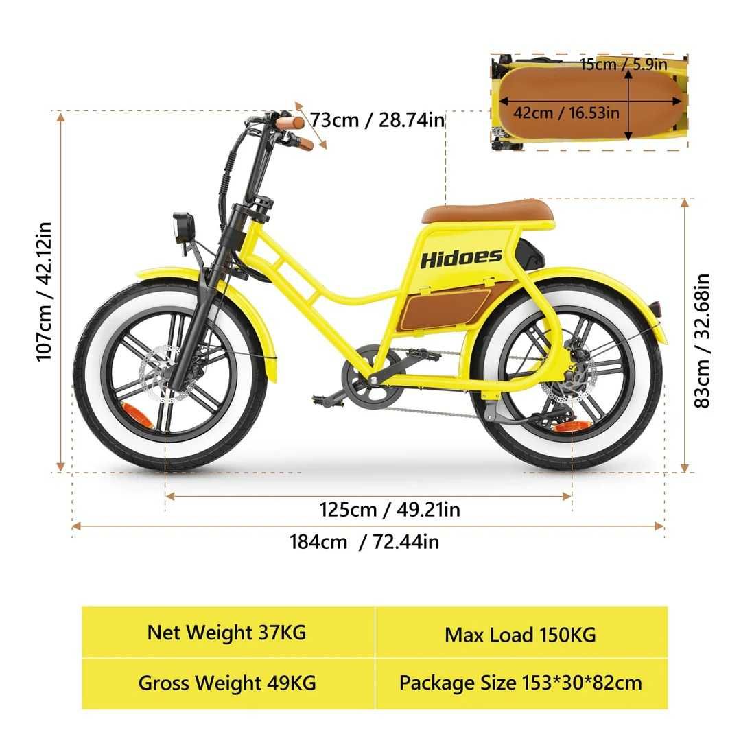 Електрическо колело HIDOES C8 750W 48V17Ah