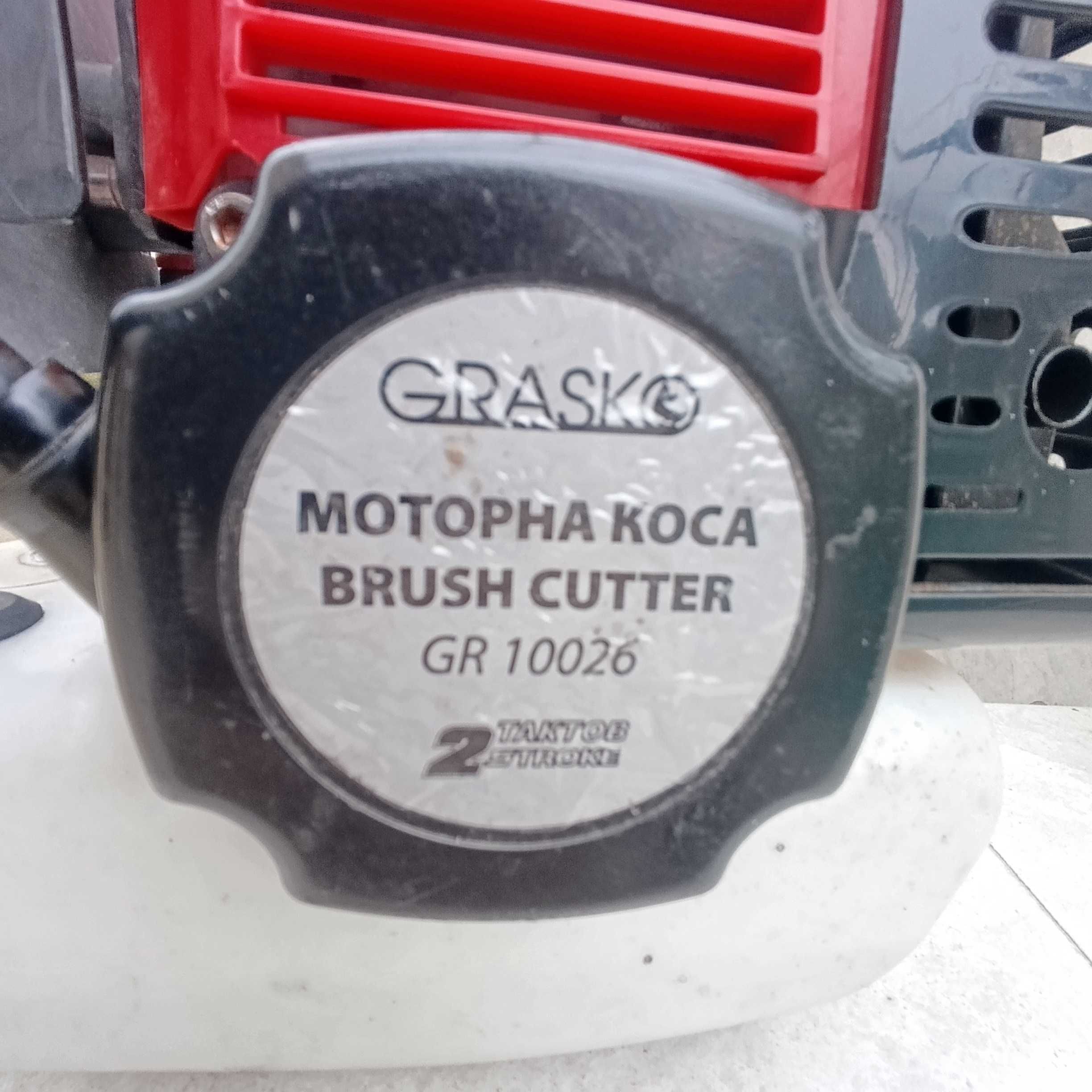 Бензинова коса,тример Grasko за трева като нова.С подарък