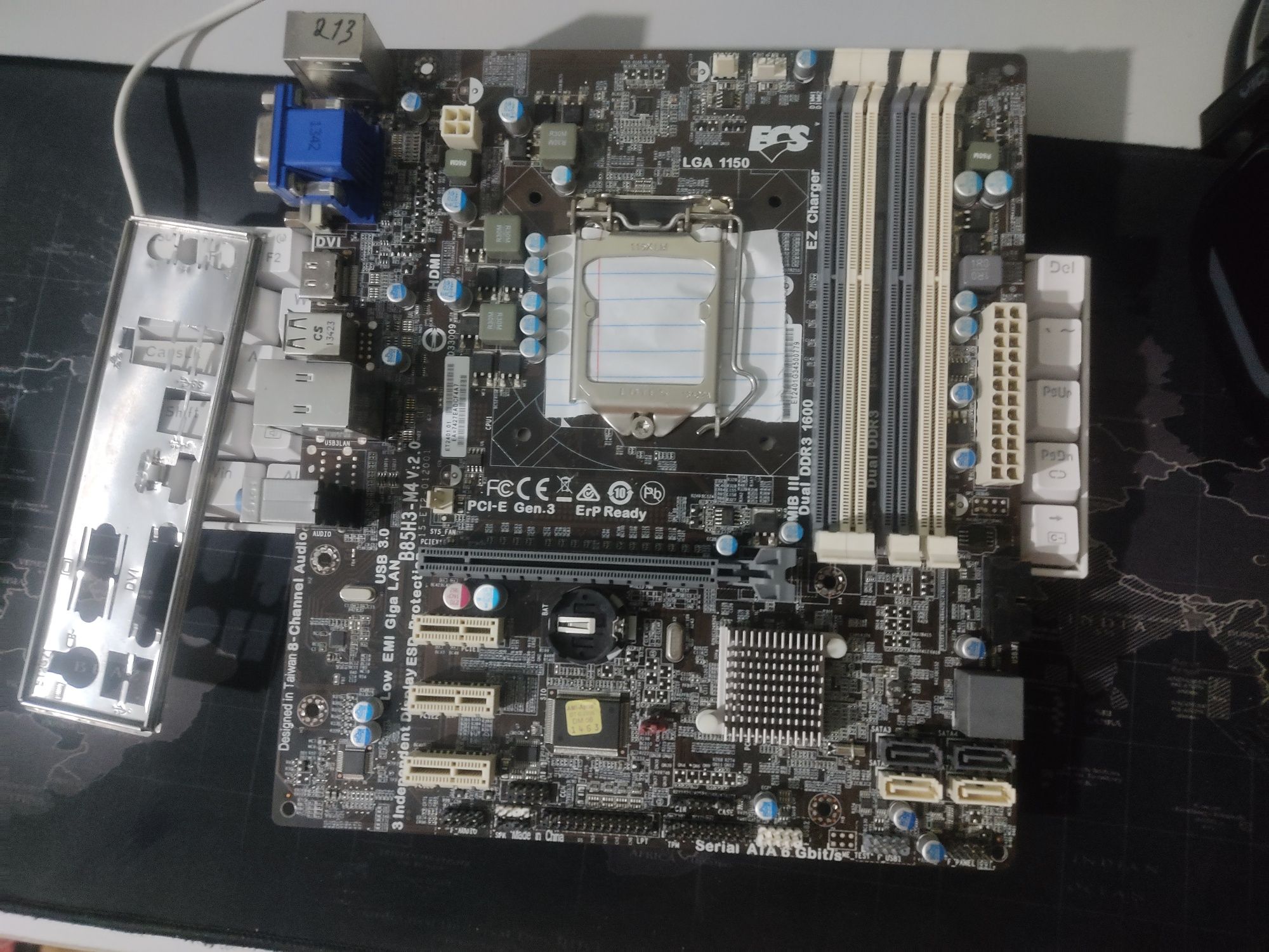 Elite group B85h3 Lga 1150 + 4gb ozu