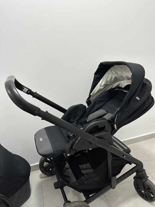 Cărucior 3 în 1 Joie Chrome + scoica i-Gemm