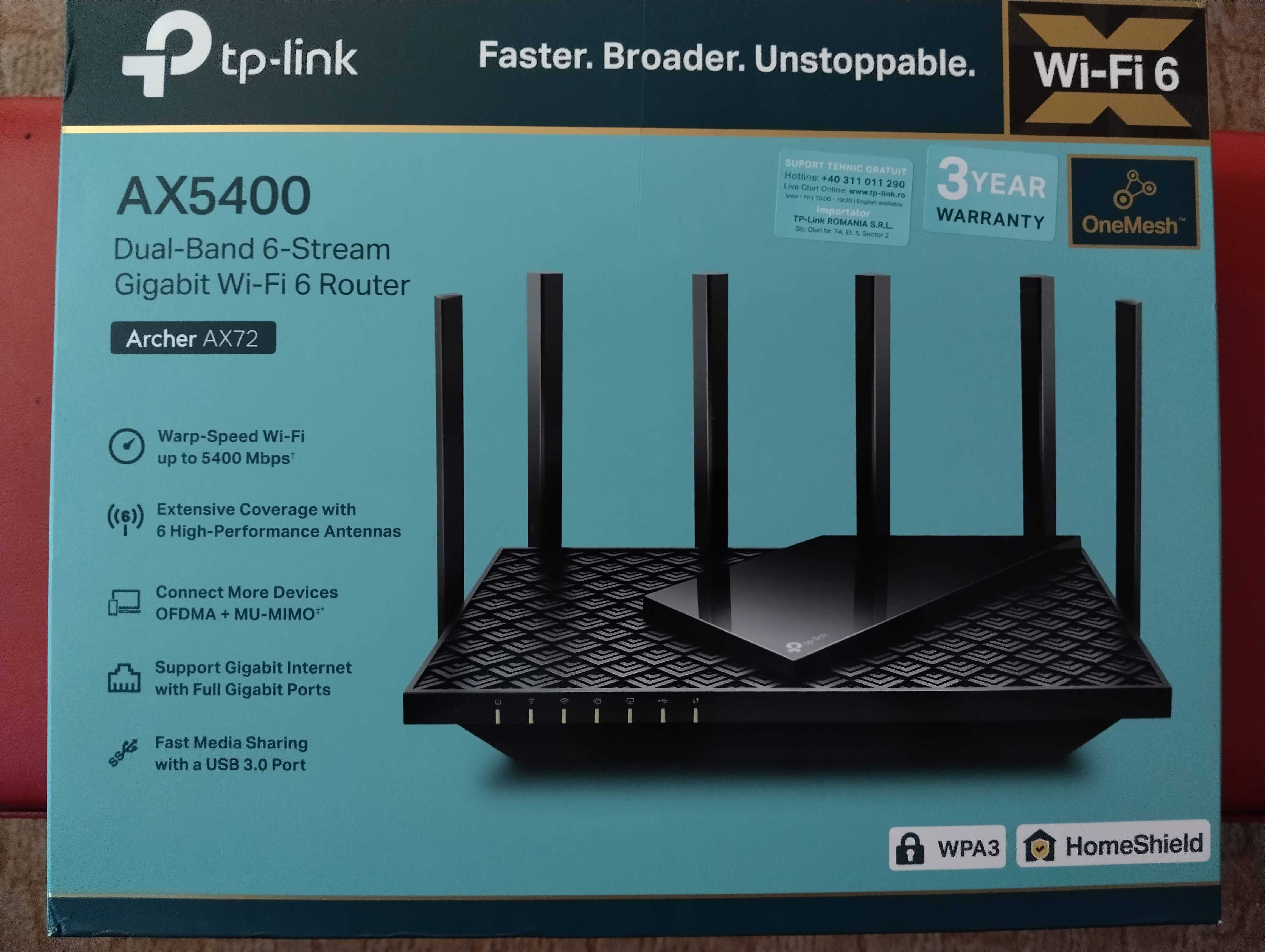 Рутер TP-Link Archer AX72 AX5400 + Wi-Fi Extender