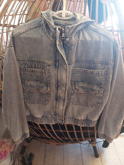 Geaca de blugi scurta in talie