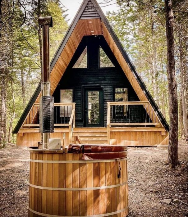 Vand cabane tip A -frame la gata