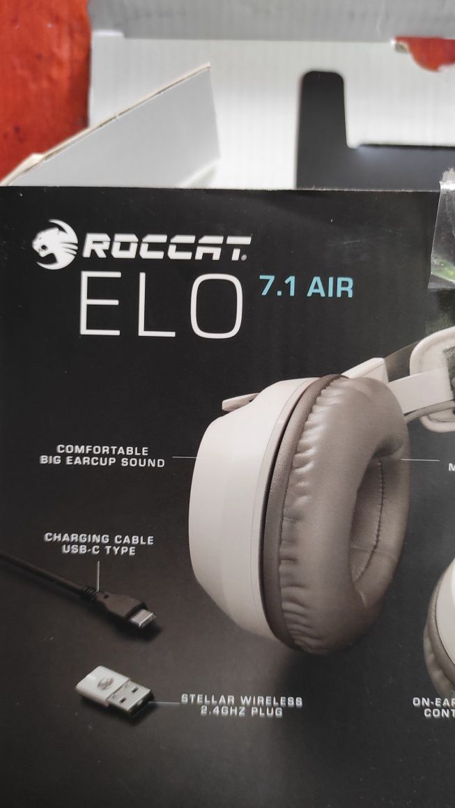 Casti noi gaming wireless Roccat ELO 7.1 Air