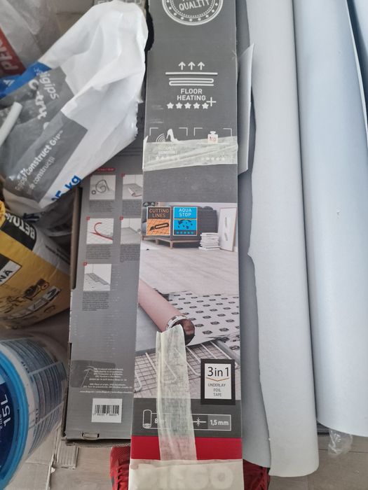 Substrat/folie parchet pentru incalzire in pardoseala
