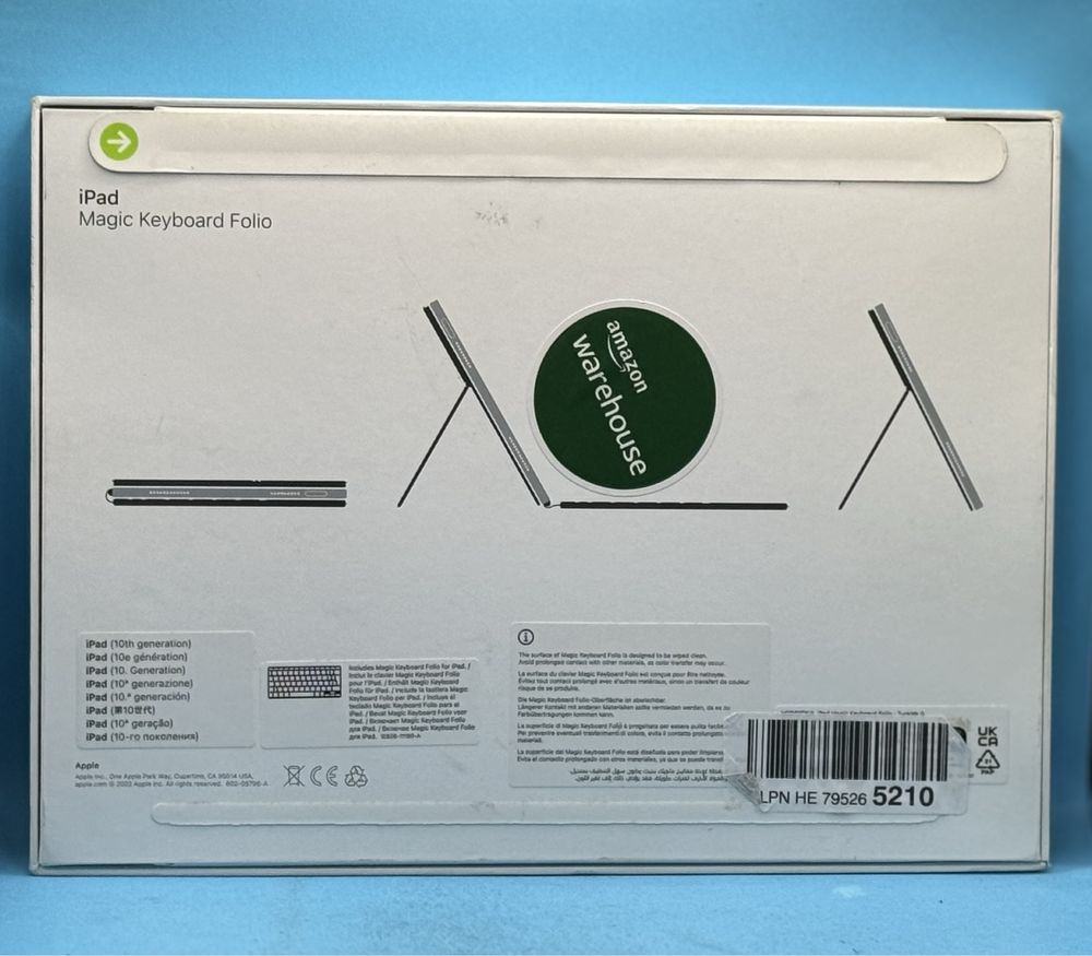 НОВО!!! Клавиатура Apple Magic Keyboard Folio, iPad 10th Gen, EN, бяла