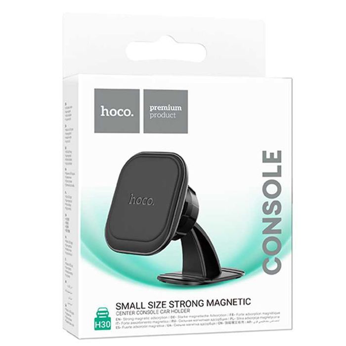 Suport Auto Hoco, Fixare Magnetică, Prindere pe Bord, Universal, Negru