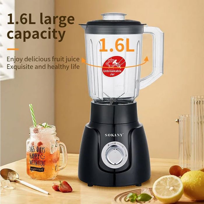 Sokany Blender 2 in 1  500W 1.6L