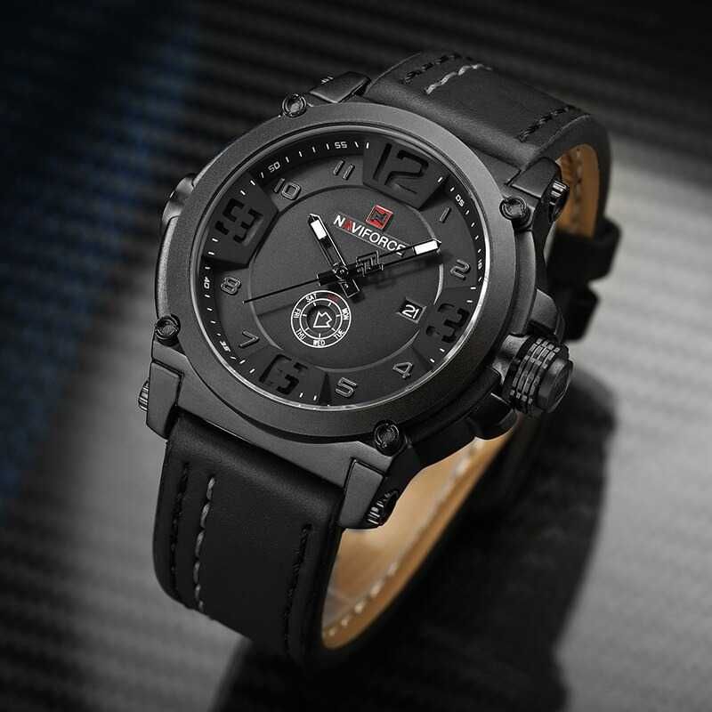 Мъжки часовник Naviforce Quartz Watch, Дата, Ден, Водоустойчив