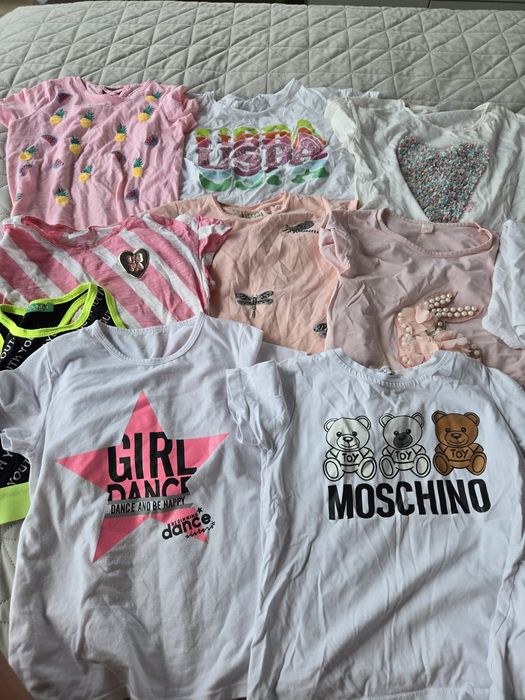 Лот дрехи за момиче на 7 години 128 см (31 бр) Zara, USPA Polo, H&M