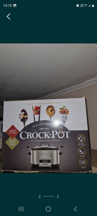Slowcoocker Crock-pot 5,6 litri