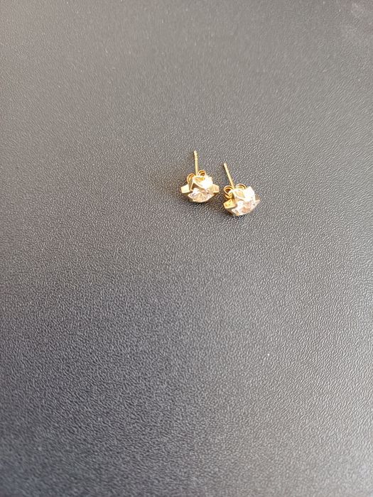 Cercei de aur galben de 18 k