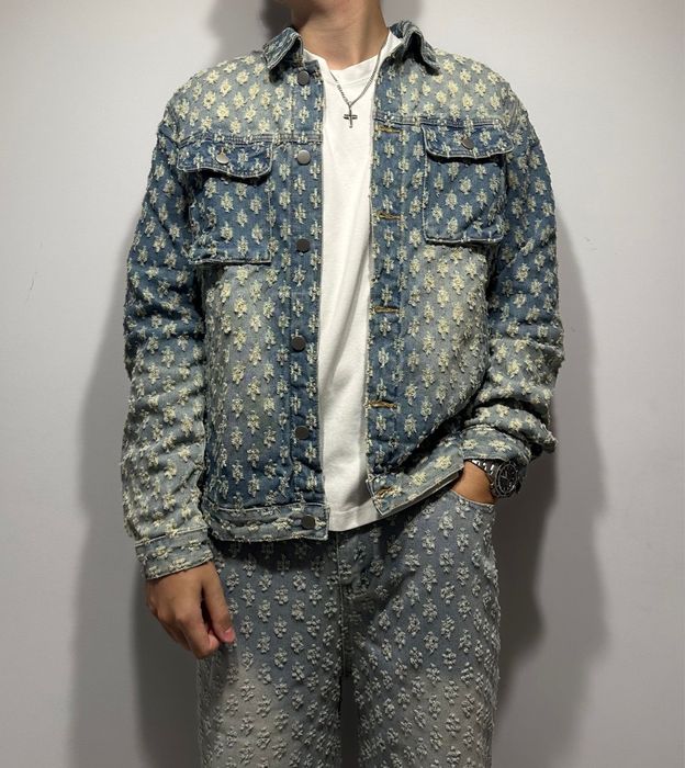 geaca de blugi/denim vintage  skinny distressed