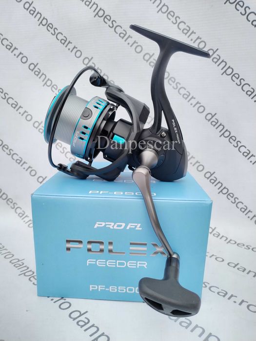 SET 4 Mulinete Feeder Crap PRO FL POLEX Feeder PF6500 tambur Long Cast