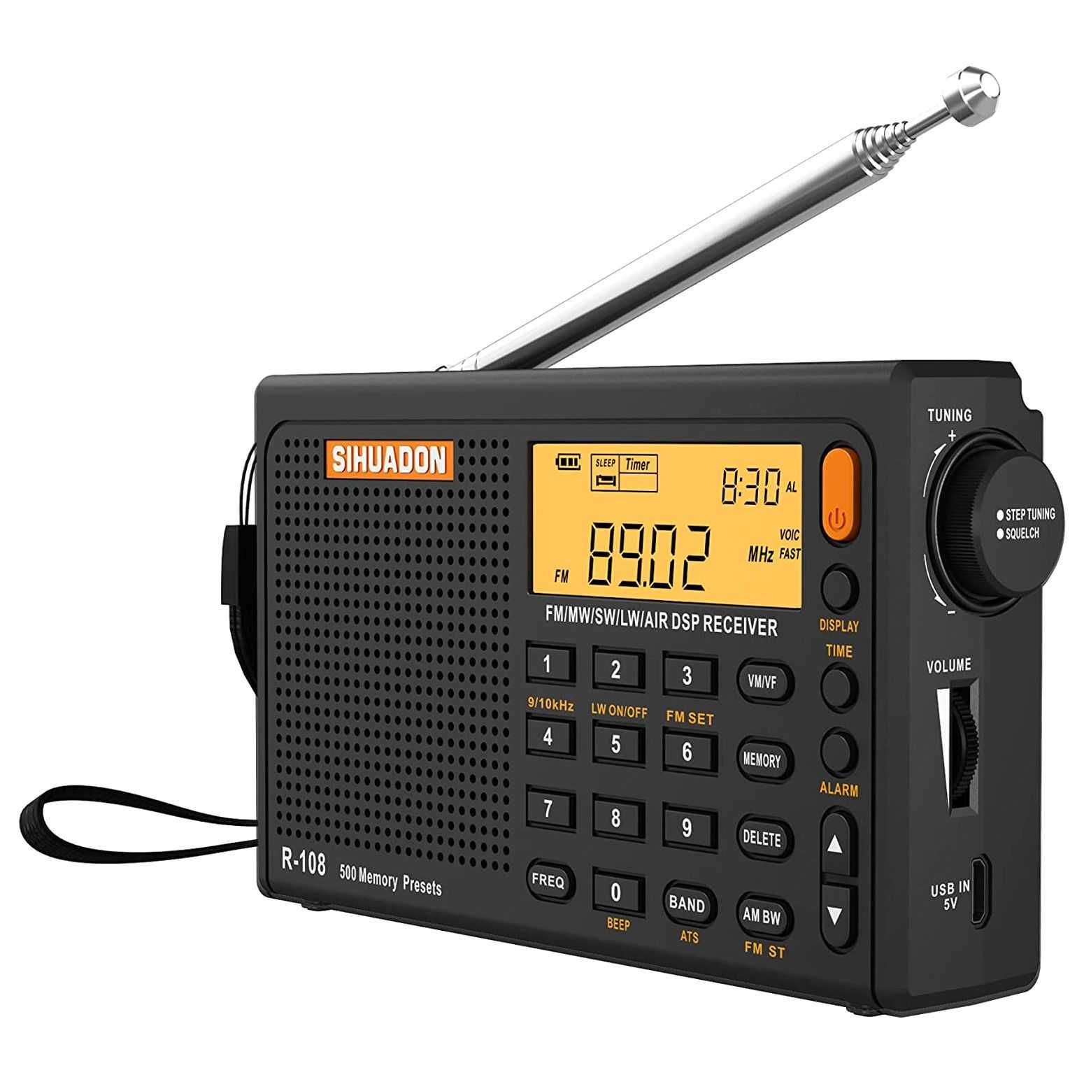 SIHUADON R-108 PLL World Band радиоприемник