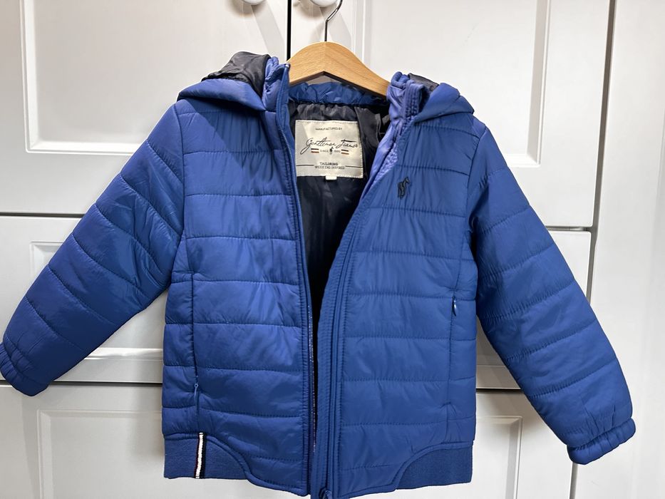 Geaca primavara-toamna baieti 5 ani albastra