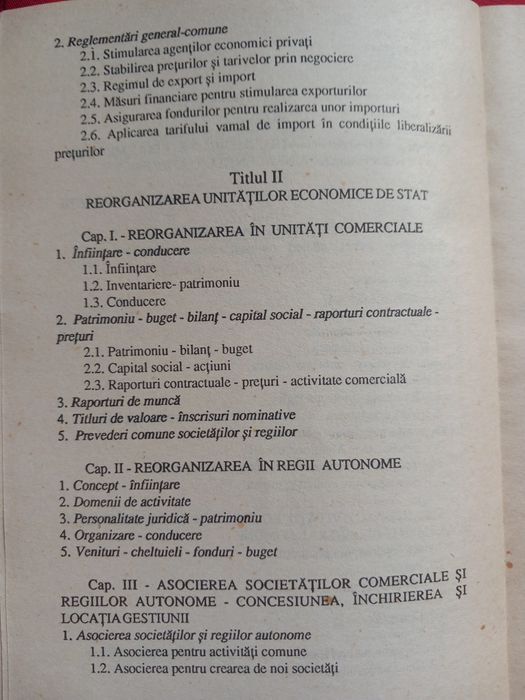 Legislația de la A-Z. Regii autonome, societăți comerciale