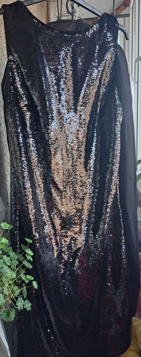 Vand rochie cu paiete H&M neagra L lungime 121 cm